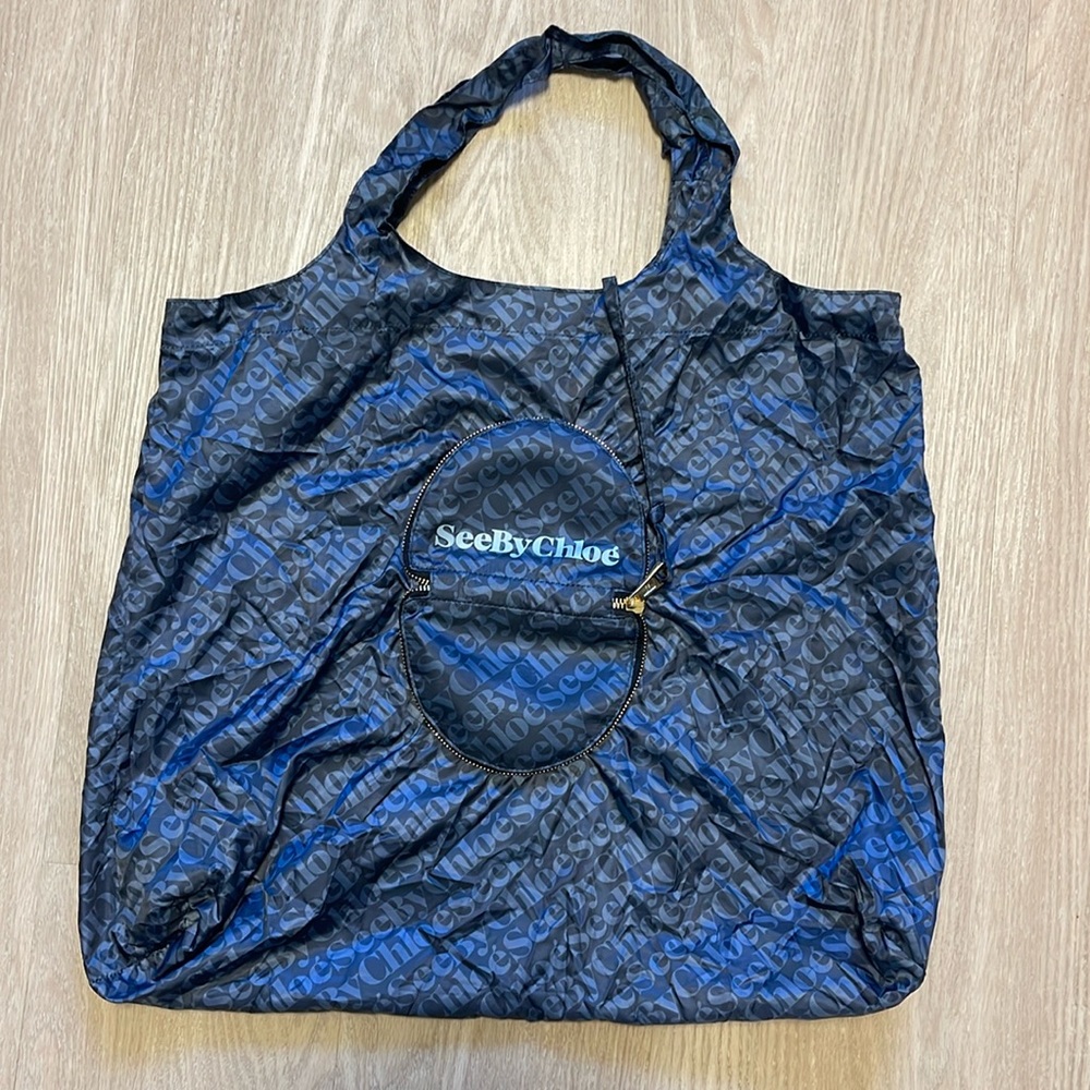 See by Chloe foldable shopping tote with zipper 🖤